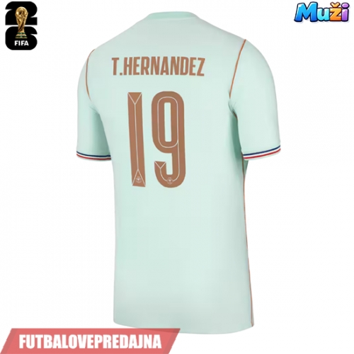 Lacne Muži Futbalové dres Francúzsko Theo Hernandez #19 MS 2026 Krátky Rukáv - Preč